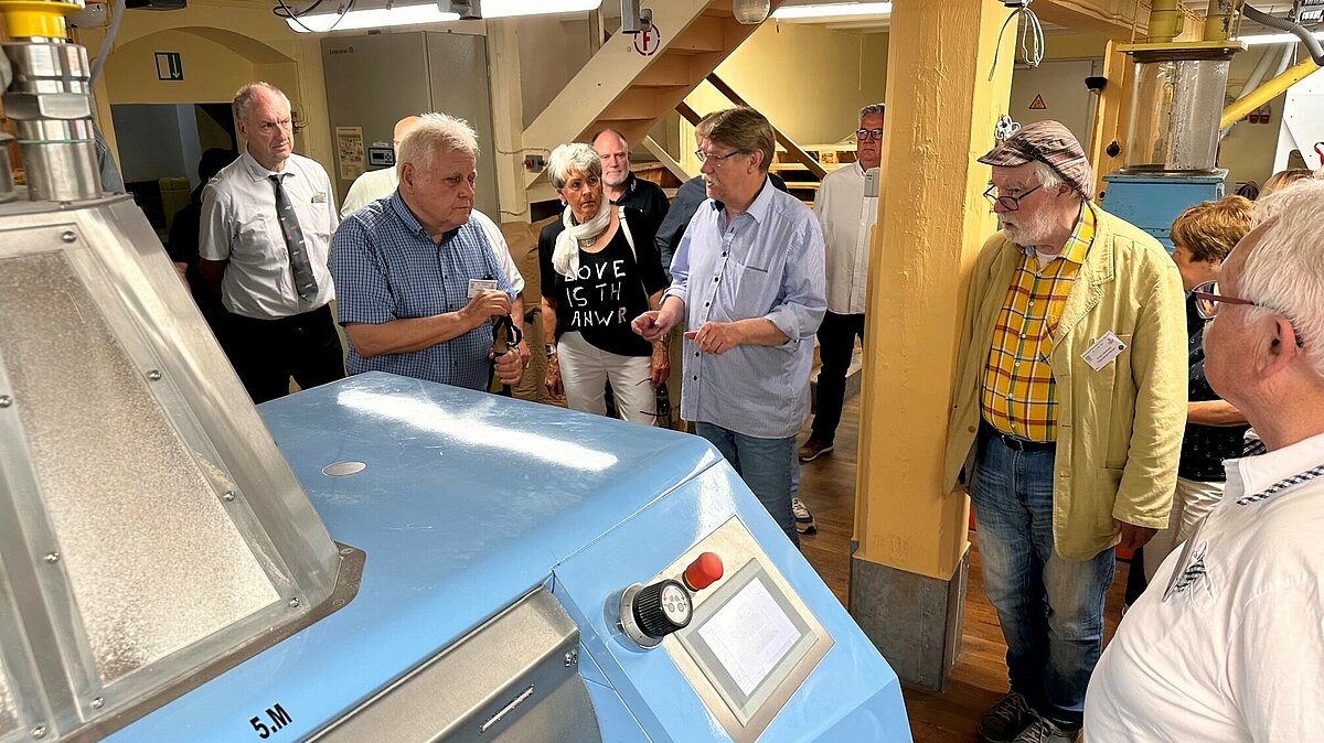 Besuch in der produzierenden Rolle Mühle im sächsischen Waldhausen. 